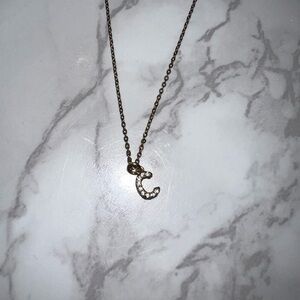 Gold Initial Pendant Necklace